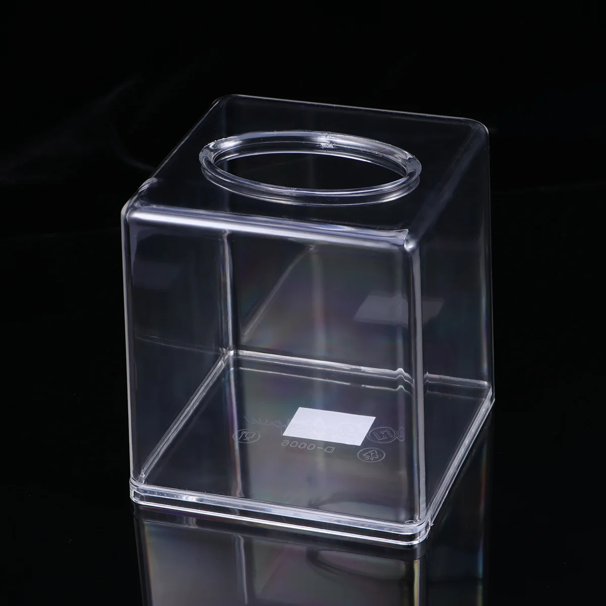 Fashion Acrylic Square Tissue Case Transparent Tissue Holder Paper Storage Box Craft Home Supplies 3