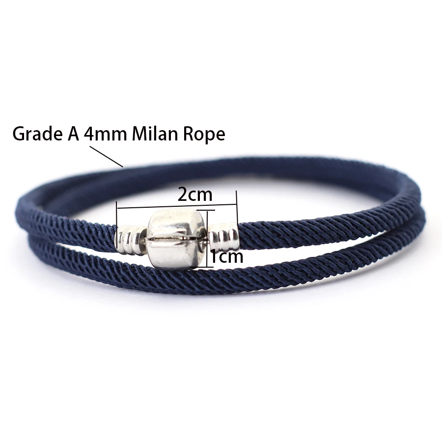 Men Bilayer Milan Rope Wrap Bracelet Outdoors Sports
