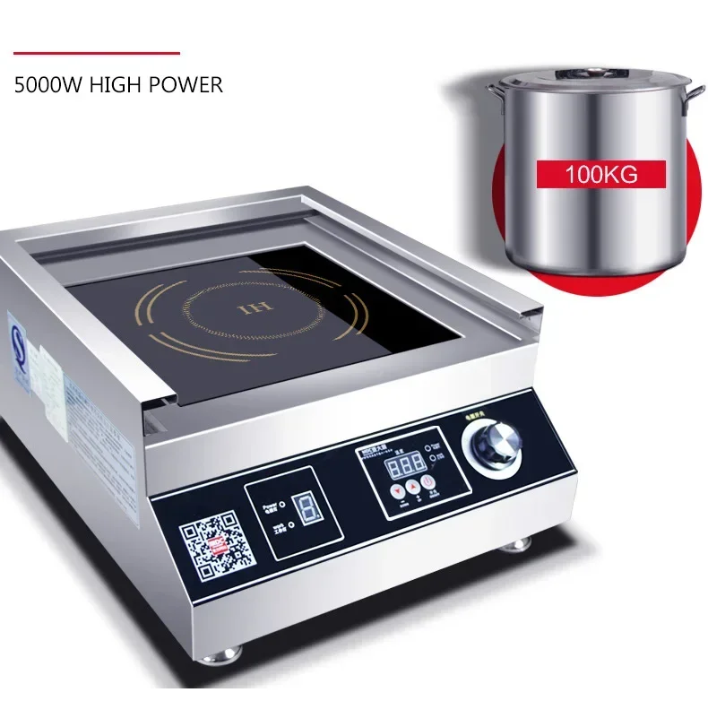 Description Picture 5 of itemCommercial Induction Cooker 5000w High Power Soup Braised Noodle Cooker Electric Stove Restaurant Canteen 380V MDC-HWTB-5