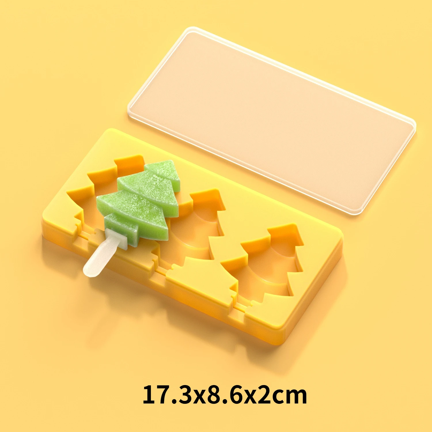 DIY Christmas Tree Shape Ice Cream Mold with Popsicles and Lid Food Grade Ice Cube Chocolate Cake Molds Home kitchen tools Gifts