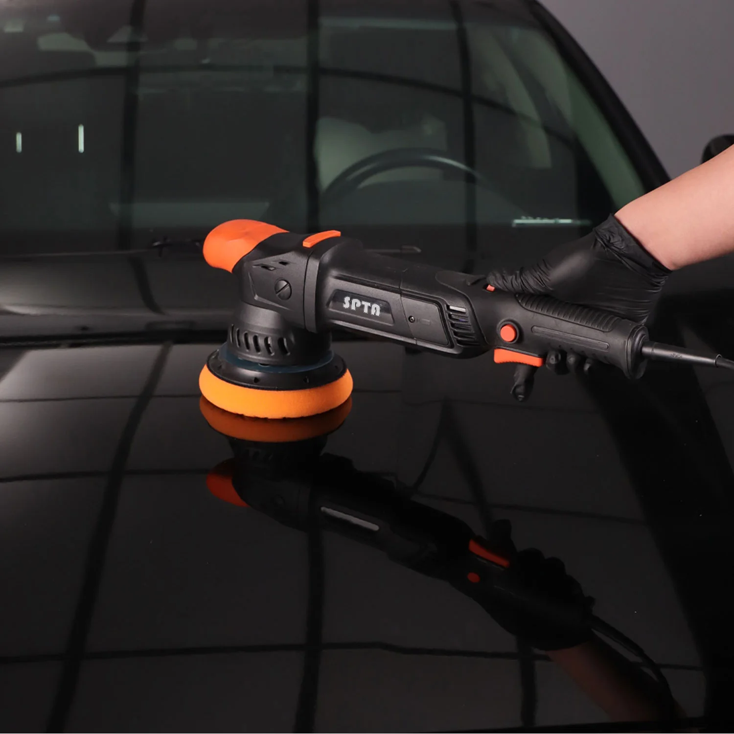 SPTA New Model CP501 5"(125mm) 1100W Dual Action Polisher Variable Speed Auto er Orbit 9mm 12mm 15mm 21mm