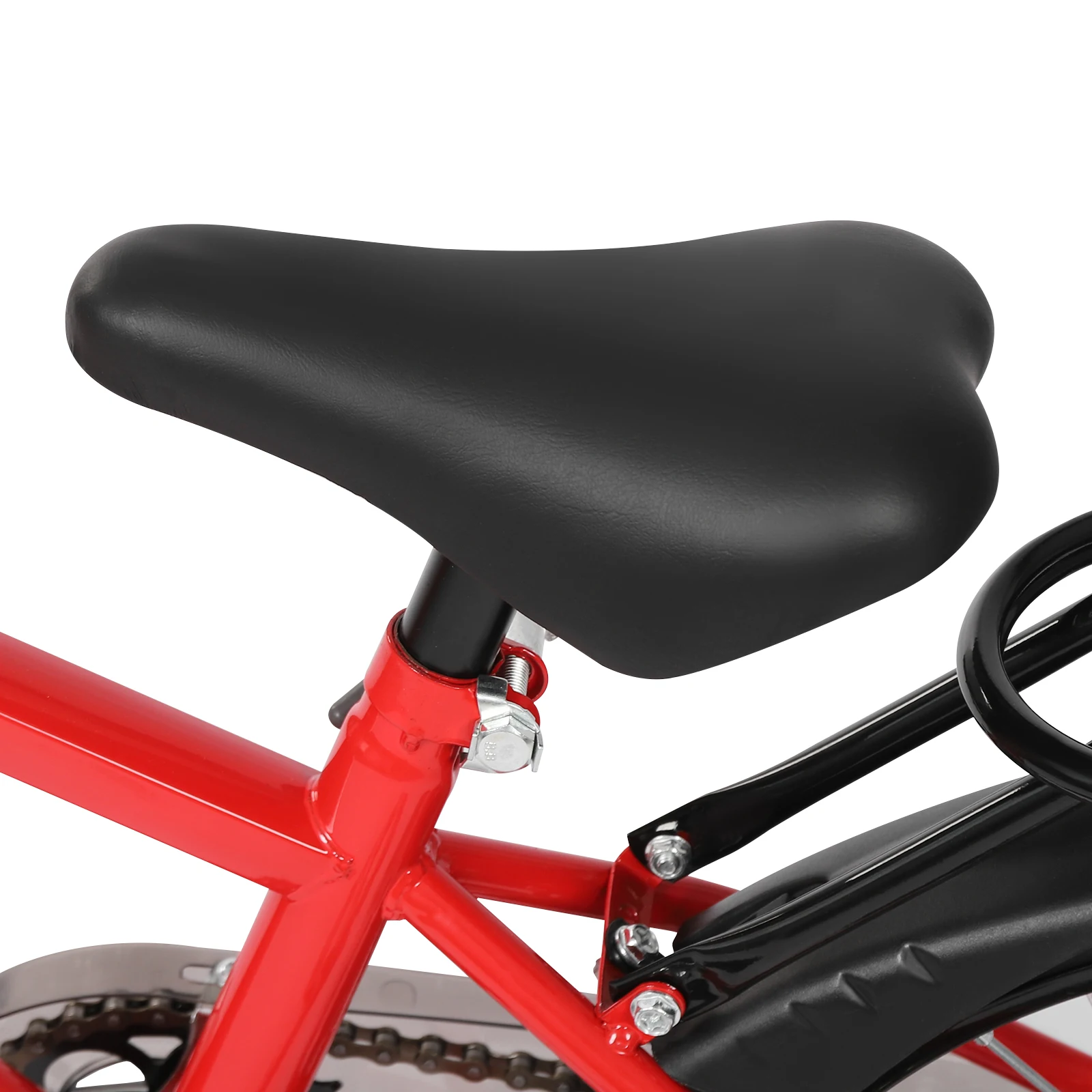 18 Inch Children's Bicycle with Auxiliary Wheels High-carbon Steel Bike for 6-8 Years 1.05-1.3m/3.44-4.27ft Height Kids