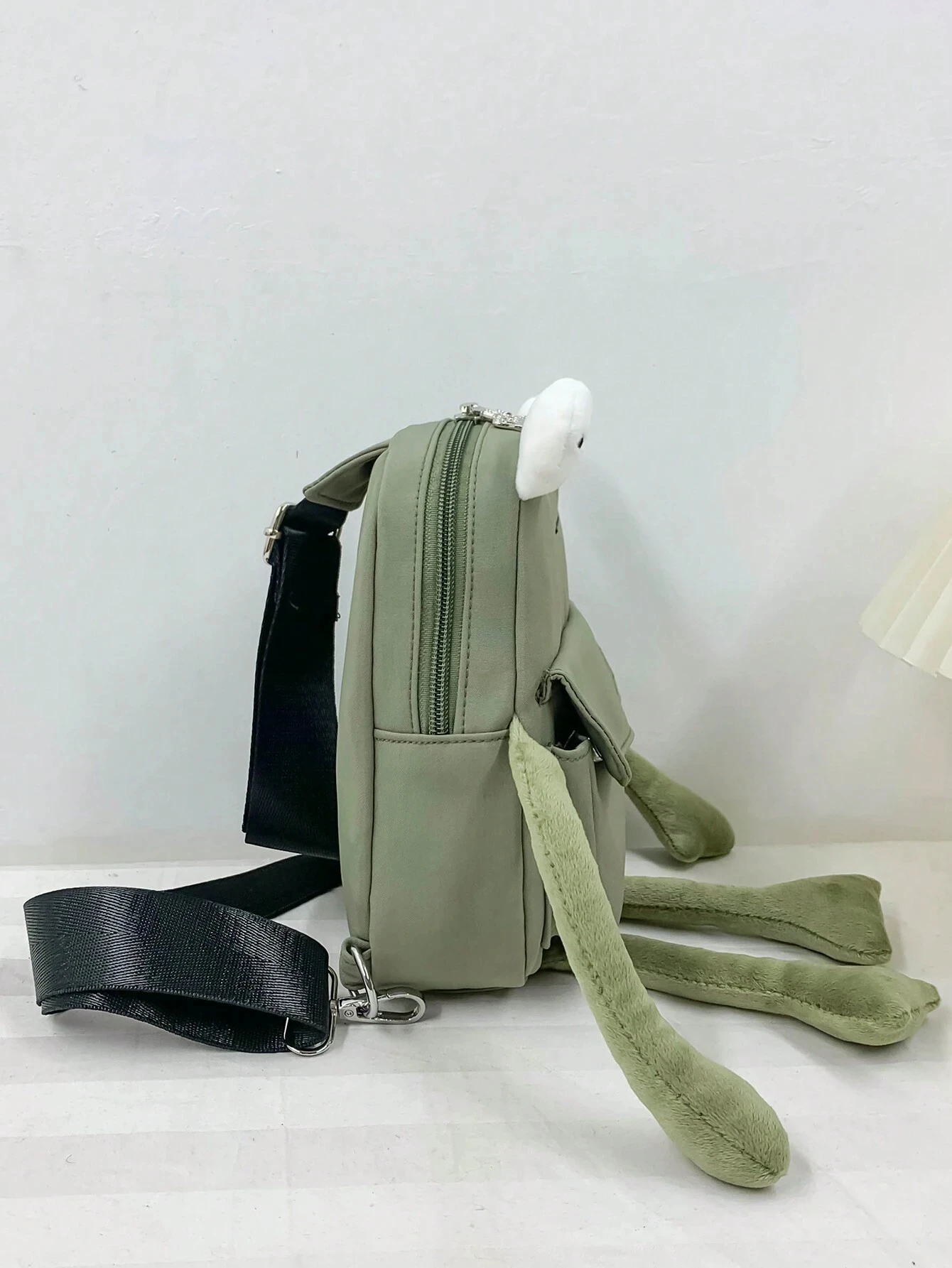 Cartoon Nylon Frog Chest Bag Waterproof Crossbody Bag Fanny