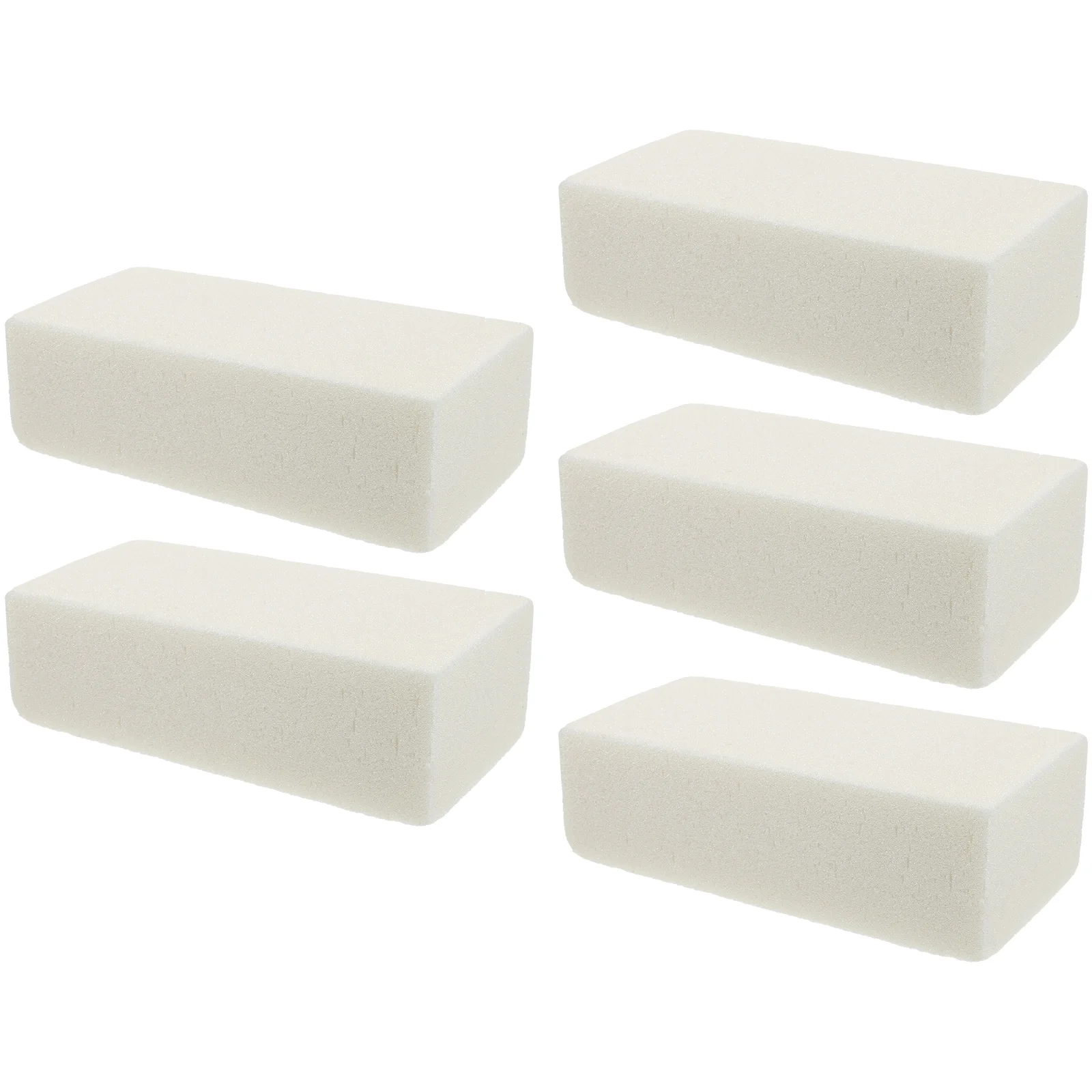 

5 Pcs Flower Mud Floral Supplies Absorbent Base Rectangular for Arrangement Dry Foam Brick Blocks Fresh
