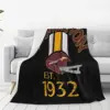 Washington Pro Football Savage Helmet 1932 Apparel Washington Commanders Blankets Flannel Throw Blanket Sofa Throws Bedspread 1