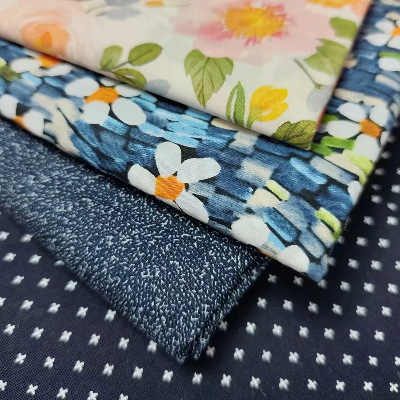 프린트 원단 블루 컬러 핑크 블루 원단 DIY 수공예 원단 블루 컬러 프린트 원단 블루 컬러 원단 블루 컬러 프린트 원단