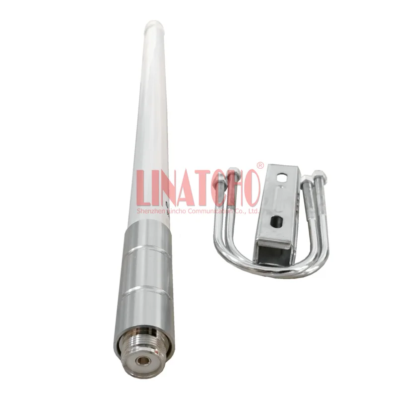 144/430MHz VHF UHF Dual Band Two Way Radio Repeater Distribution Fiberglass Whip Antenna SO239 Female
