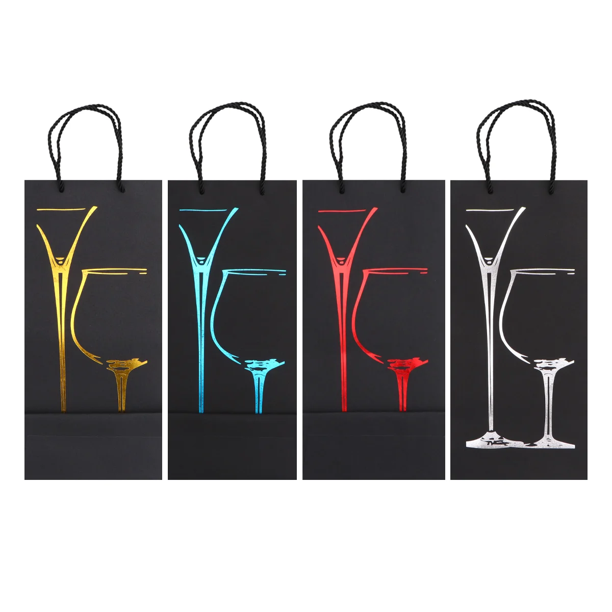 

12 Pcs Na Vino Paper Bags with Handles Birthday for Presents Double Layer