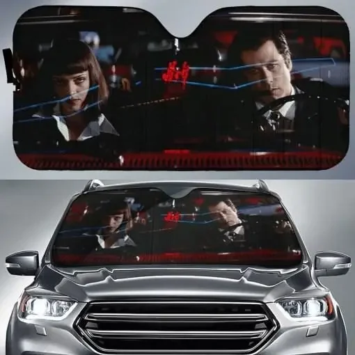 Pulp Fiction 1994 Movies Quentin Tarantino Uma Thurman Car Sun Shade Windshield Car Accessories car sunshade windshield sunshade windshield sun shade
