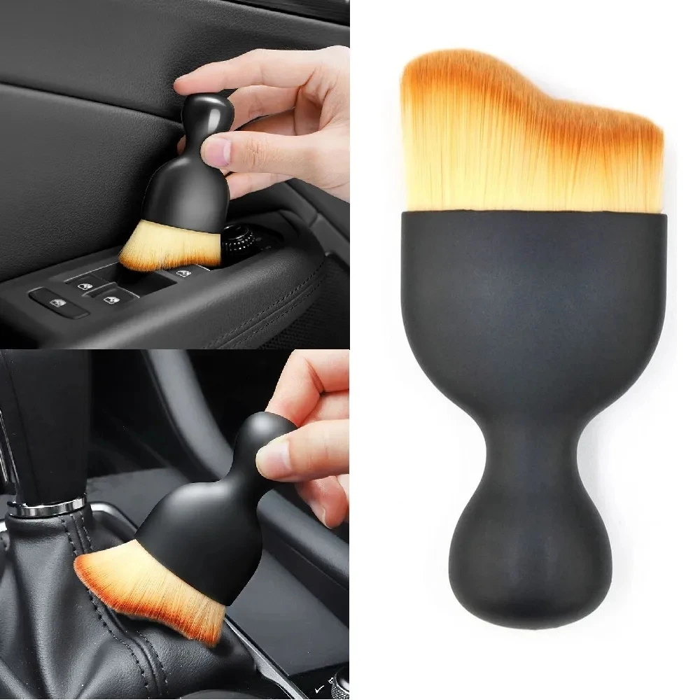 Car Cleaning Accessories Interior Detaling Brush Air Conditioner Air Outlet Cleaning Dust Removal Artifact