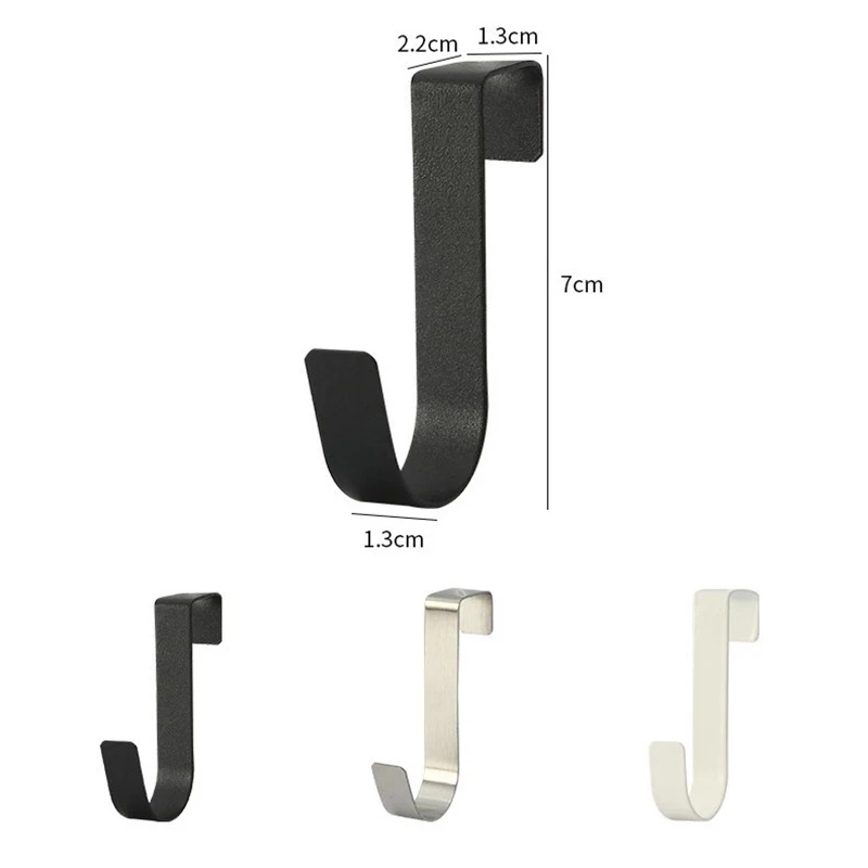 Kitchen Cabinet Door Back Hook Multi-Purpose Hooks Hanging Rack Clothes Coat Hat Towel Hanger Storage Hook Bathroom Accessories