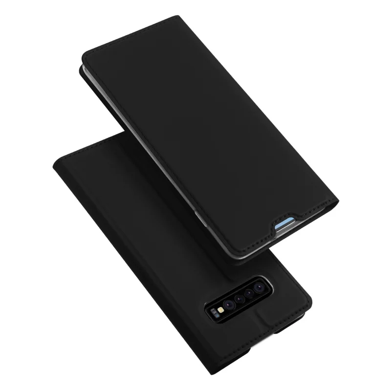 Фото Оригинальный кожаный чехол Dux Ducis для Samsung Galaxy S10 Plus, роскошный тонкий Чехол-книжка для Samsung Galaxy S10 Plus, чехол-бумажник №4