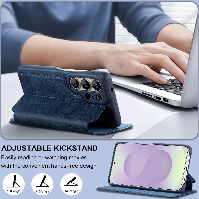 Premium Magnetic Leather Wallet Phone Case with Card Slots Cover