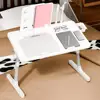 Lift Foldable Laptop Table For Bed Stand Lap Lazy Learning Desk Student Computer Desk For Working Read With Radiator Drawer 4