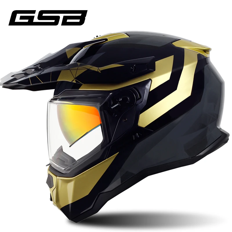 Motorcycle Full Face Helmet Double Lens DOT Certification Motocross Rider  Off-road Helmet Casco Moto Motorbike Helmet Men Women