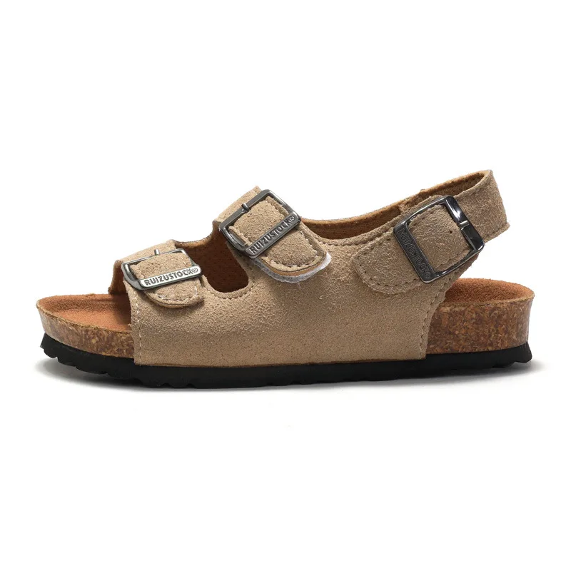 Unisex Children Cork Slippers Fashion Summer Sandals Kids Shoes Slip On Child Boys Girls Sandals