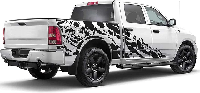 Bed Nightmare Graphics Decals Compatible With Dodge Ram 1500 (matte Black)  - Car Stickers - AliExpress