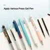 M&G 10pcs Gel Pen Refills 0.5mm Black Large Capacity ST Tip Signature Pen Refill for Students Exam Office 6