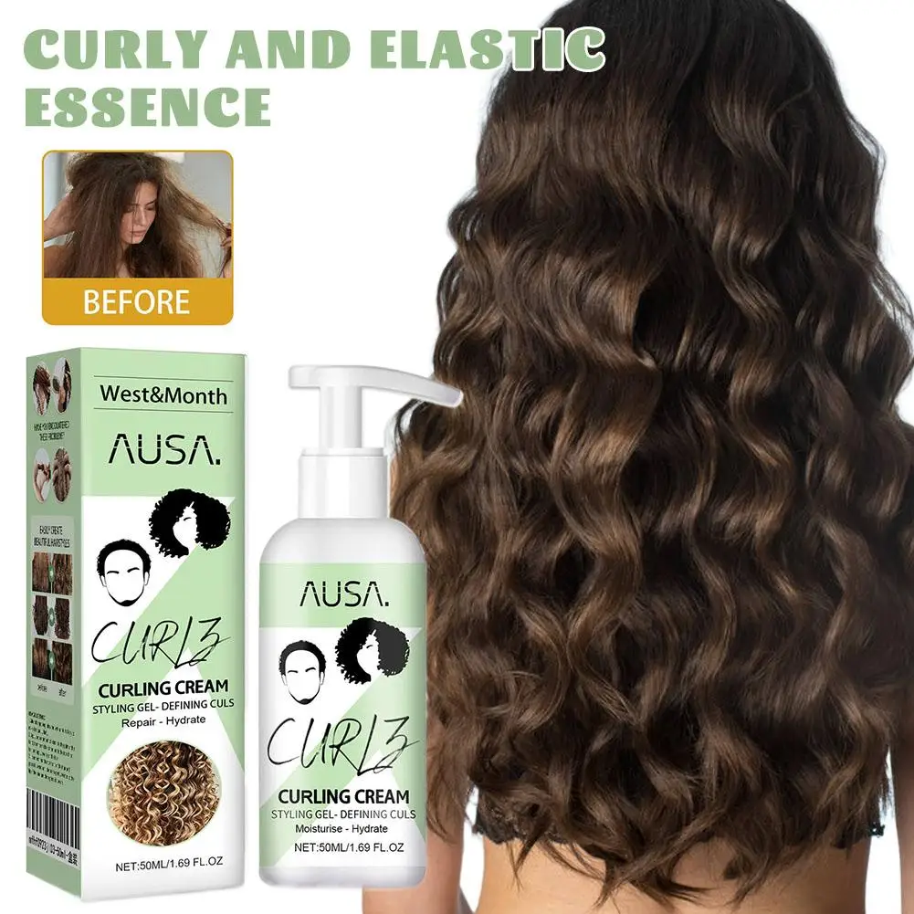Elastic Volumizing Hair Cream Anti-Frizz Curls Volumizing Natural Styling Hair Treatment Elastin