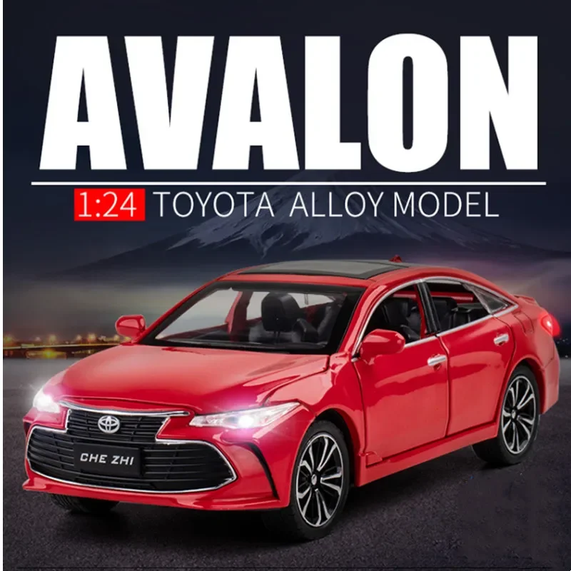 

1:24 TOYOTA Avalon модель автомобиля из сплава, Литые и игрушечные автомобили, металлическая Игрушечная модель автомобиля, имитация звука и искусственных коллекций, подарки