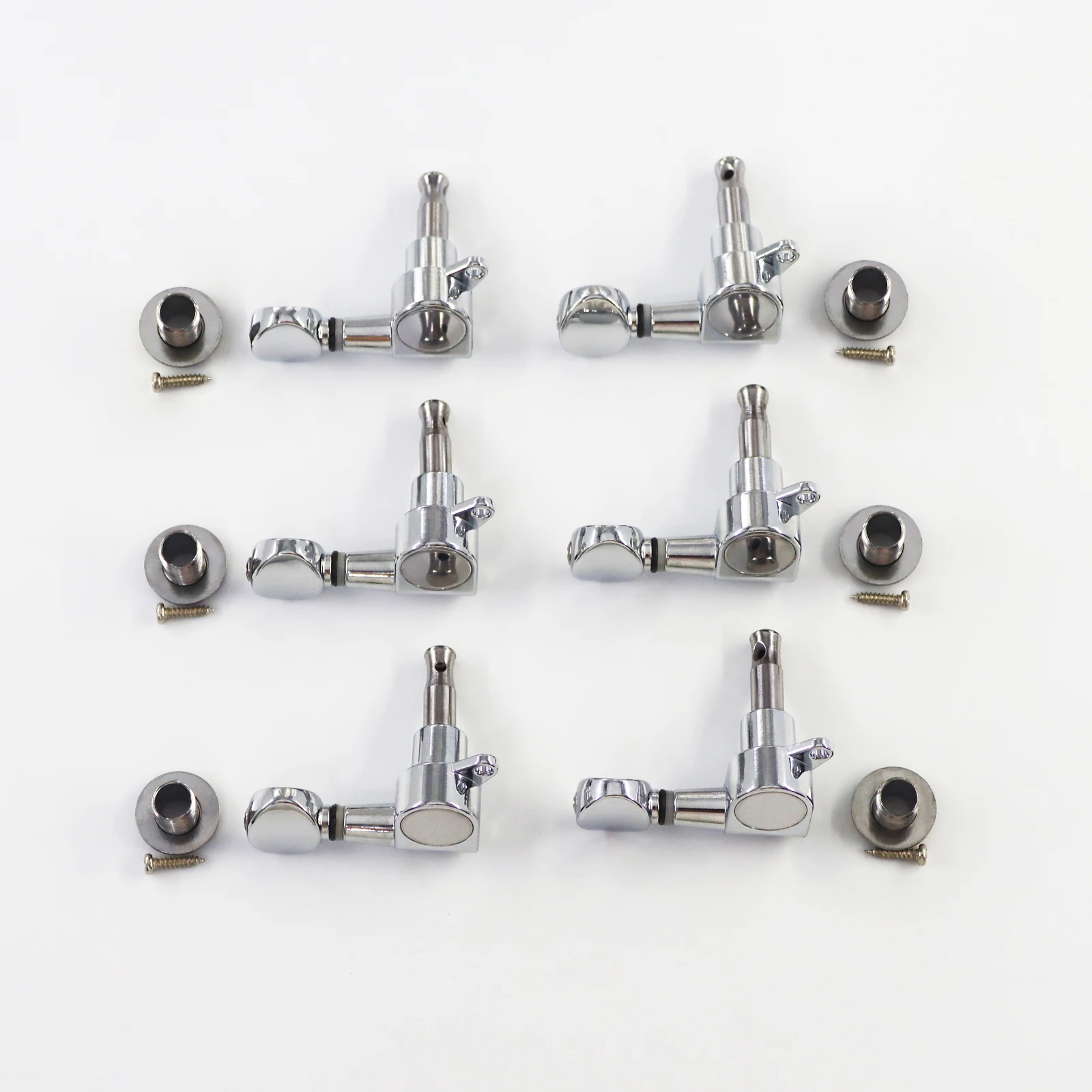Kleine runde Griffstücke, 6-in-Line versiegelte E-Gitarren-Stimmwirbel, Mechaniken, Stimmgeräte 6L/6R für FD ST/TL Gitarrenteile – Detail 4