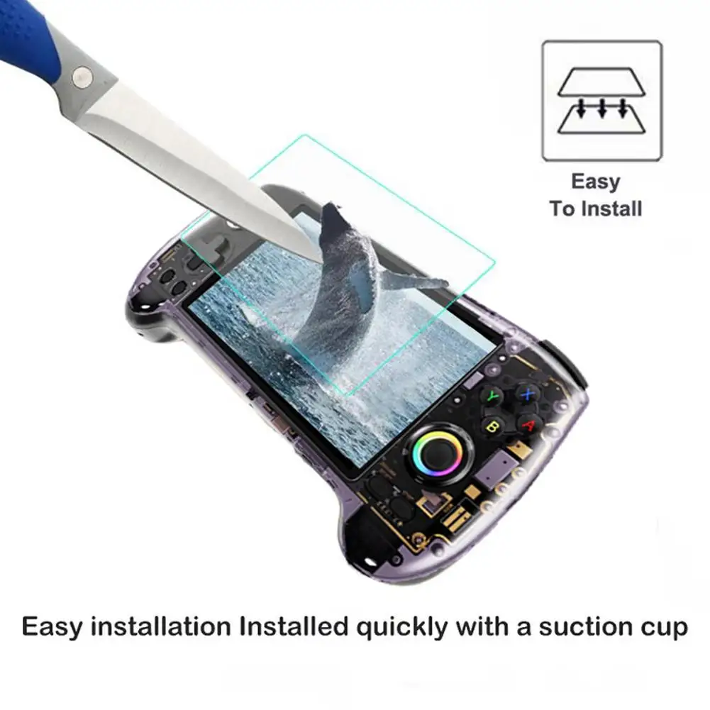 Set Protezione Completo Per Anbernic RG557 Custodia TPU + Vetro Temperato + Scatola Viaggio