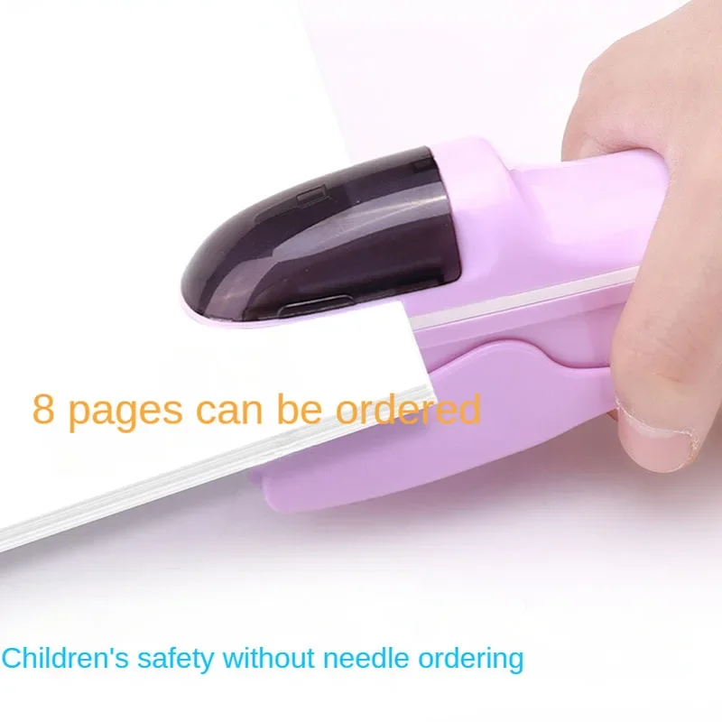 Non-staple Stapler Stapling Machine Mini Cute Book Stapleless Stapler Paper Stapling Free Staple Needleless stapleless stapler