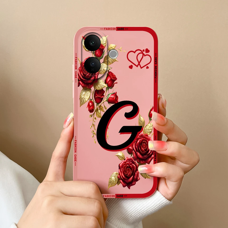 Elegant Flower Letter Design Phone Case - Beautiful Simplicity Collection
