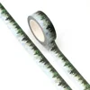 2025 NEW 1PC 10M Decor Silver Foil Forest Snowing Christmas Trees Washi Tapes Journaling Adhesive Masking Tape Cute Papeleria 2