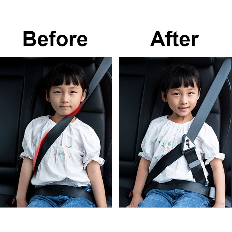 Kids Car Seat Belt Fixing Adjuster Anti-neck Baby Special DIY Seat Assist with Limiter Kids Belt Shoulder Protective Buckle