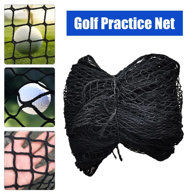 Golf Practice Net 3 * 3m Black Sports Practice Barrier Net Durable High Impact Net Professional Golf Training Aid Golf Container 4