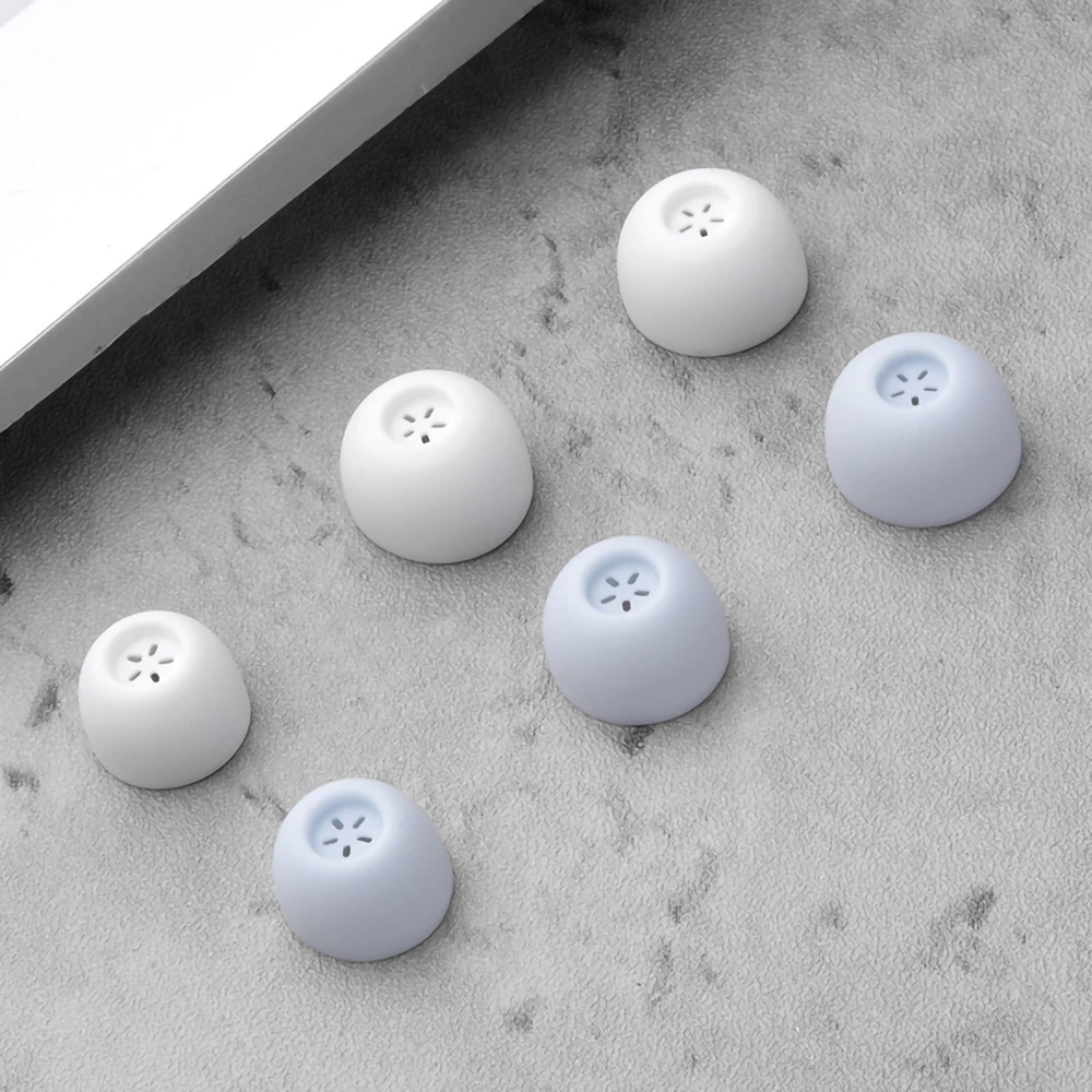 Silicone Orelha Dicas para Redmi Buds4 Tws Eartips para Xiaomi Buds Fones de Ouvido Dicas com Tela de Filtro Macio Tampões 45 mm Peças - Image 4