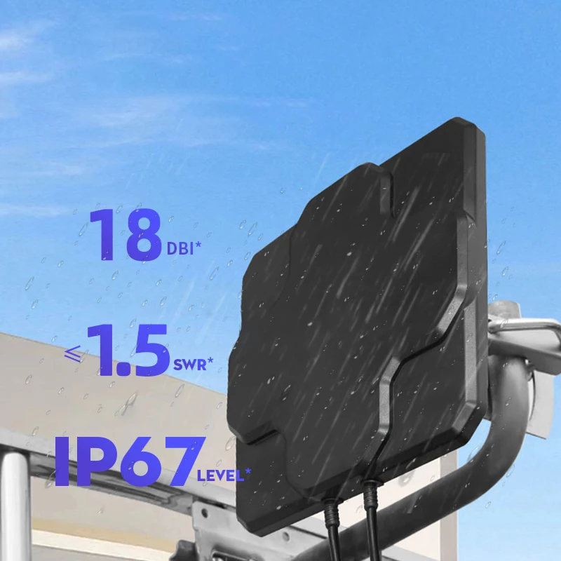 698-2700MHz GSM 4G LTE NB-IOT Outdoor High Gain Dual Polarization Directional Flat Panel Wall Mounted Signal Enhancement Antenna