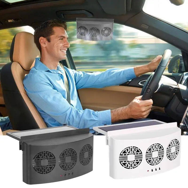

Car Cooling Fan 5.5V 2.5W Durable ABS Solar Powered Exhaust Air Cooler Fan With USB Data Cable Auto Accessories Wind Regulation