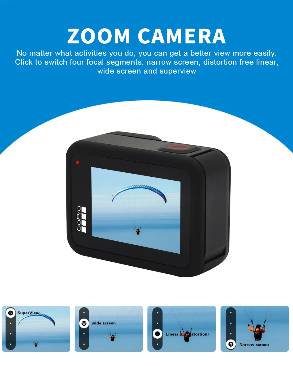 GoPro HERO8 Black Action camera pro fessional UHD 4K Video go pro digital cameras motorcycle Bicycle riding Slow Motion, Webcam