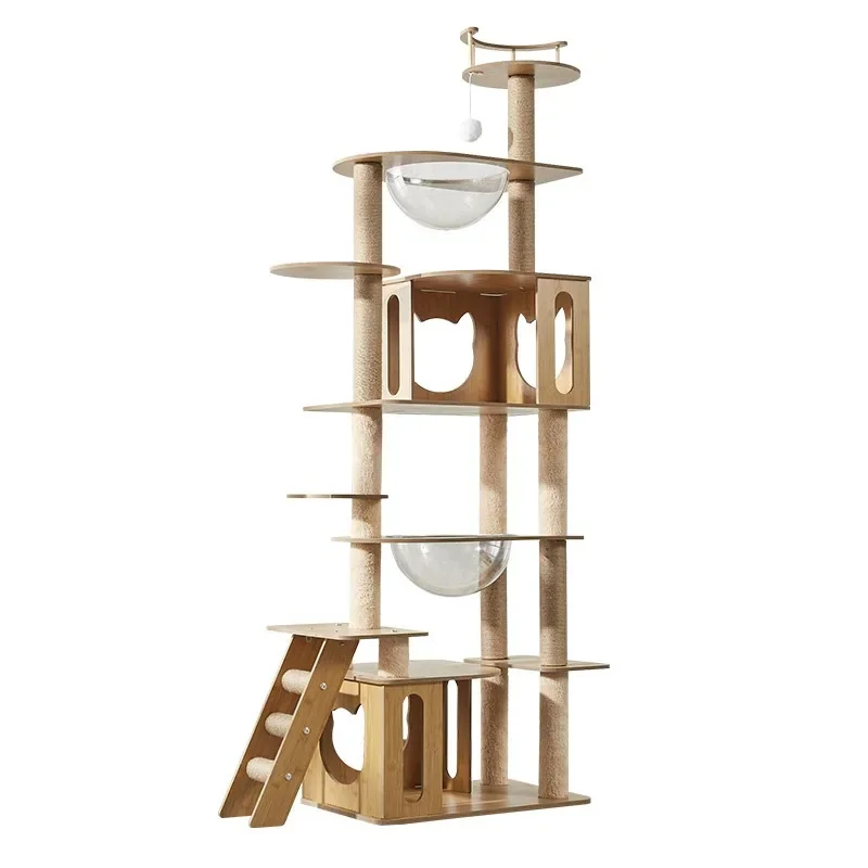 

Animal Luxury Large Cat Tree Tower Houses Cratcher Climbing Pet Cat Tree