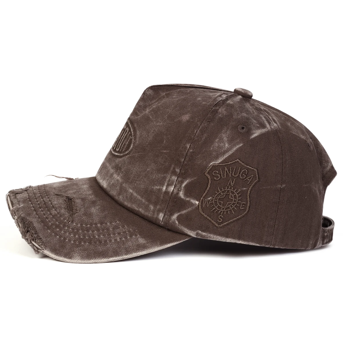 Unisex BOSTON Hole Washed Baseball Caps mit Stickerei – Frühling & Herbst Outdoor Verstellbare Freizeitkappen Sonnenschutz Sportmützen – Detail 4