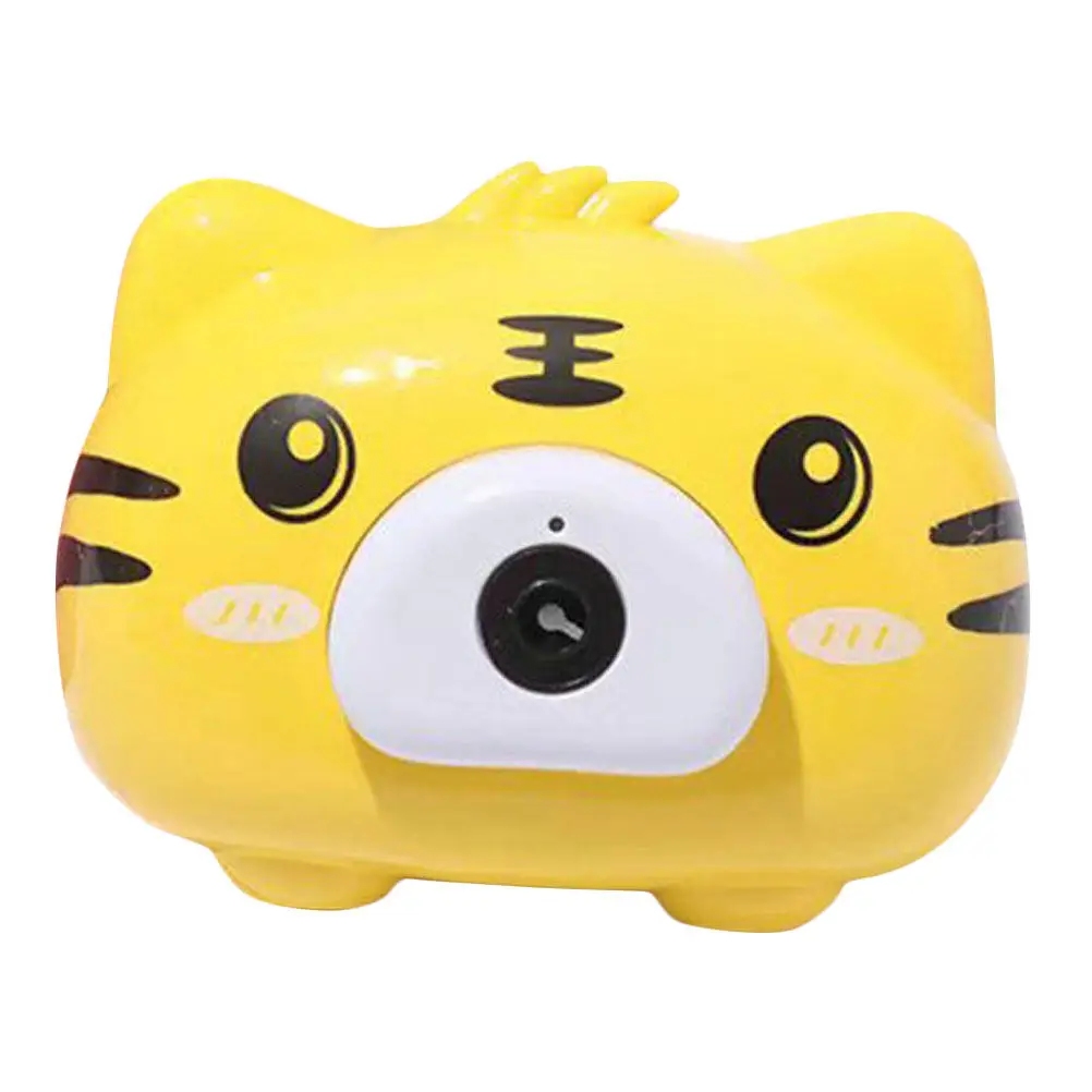 타이거 버블 머신 프리미엄 플라스틱 휴대용 버블 메이커 어린이에게 안전한 창의적인 목욕 재미 사랑스러운 내마모성 어린이 용품