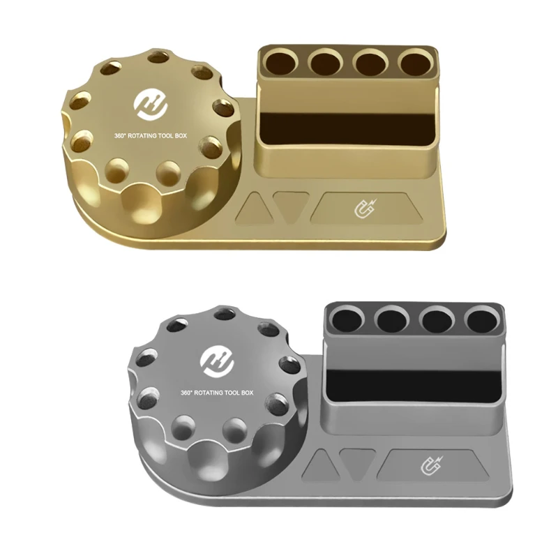 Screwdriver Storage Box Portable Magnetic 360 Degree Rotating For Mobile Phone Maintenance