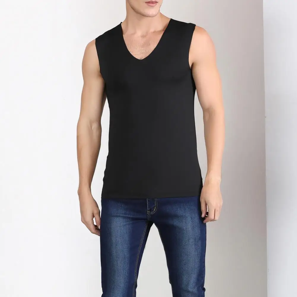 

Sport Tank Top Men's Seamless V Neck Tank Top for Gym Workouts Breathable Quick-drying Fitness Vest with Stretchy Fabric Plus