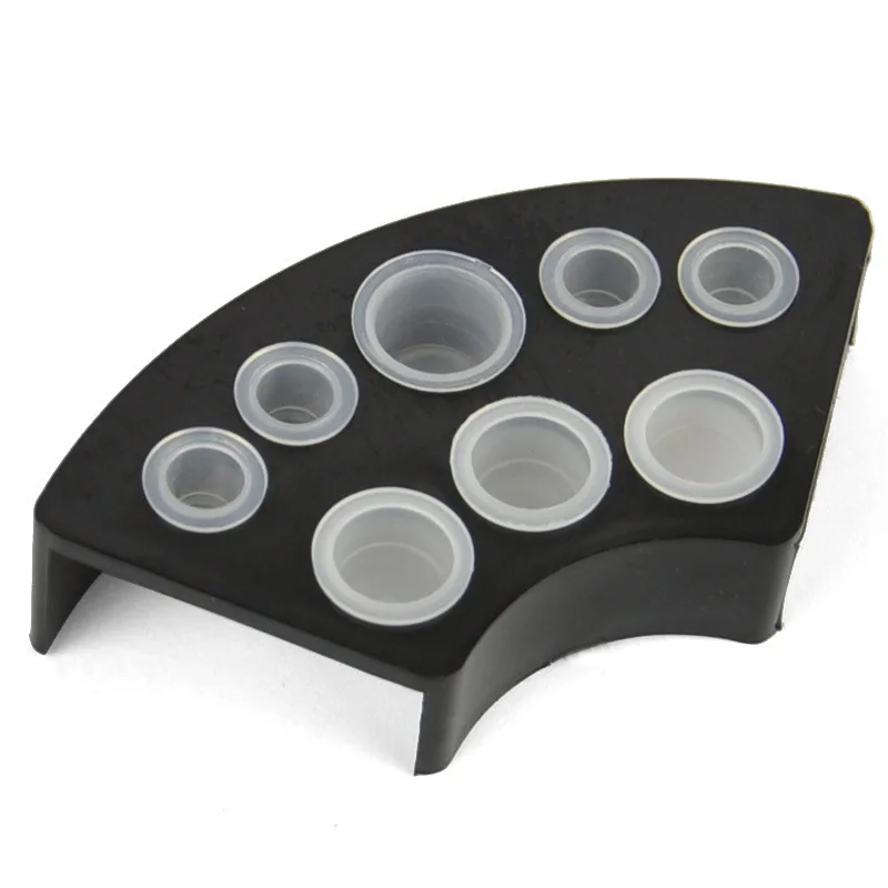 7/8/21 Holes Tattoo Ink Cup Holder Stand Tattoo Tool Pigment Black Container Makeup Accessories for Body Art Supplies 6