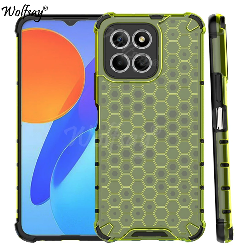 Custodia Trasparente Antiurto Per Honor X6 Bumper Custodia Antiurto Per Armatura A Nido D'Ape Per Honor X6 Custodia Per Honor X6 X6S X7 X8