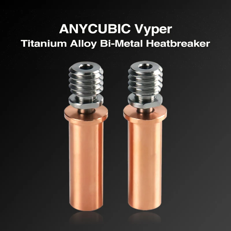 Titanium Alloy Throat Bi-Metal Throat for Mega S Mega Pro Vyper 1.75mm Filament for ANYCUBIC Mega S ANYCUBIC Mega Pro