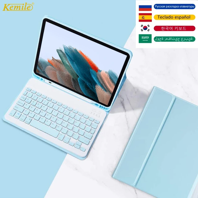 Wireless Keybaord Case for Samsung Galaxy Tab A8 Case with Keyboard Leather  Tablet Cover for Galaxy Tab A8 10.5inch SM-X200 X205 - AliExpress