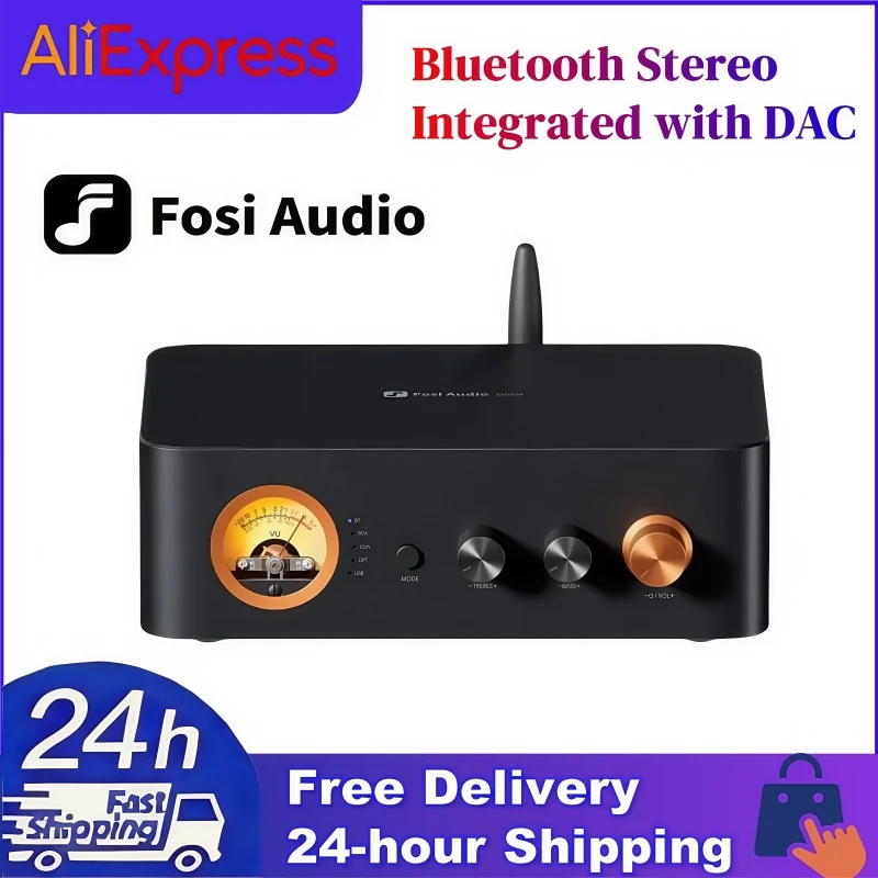 Fosi Audio MC351 Bluetoothステレオ一体型オーディオアンプ 2.1ch DAC