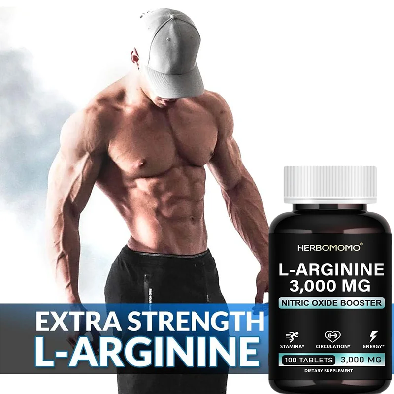 L-Arginine Supplement for Me Nitric Oxide Precursor Improve Endurance Performance & Energy