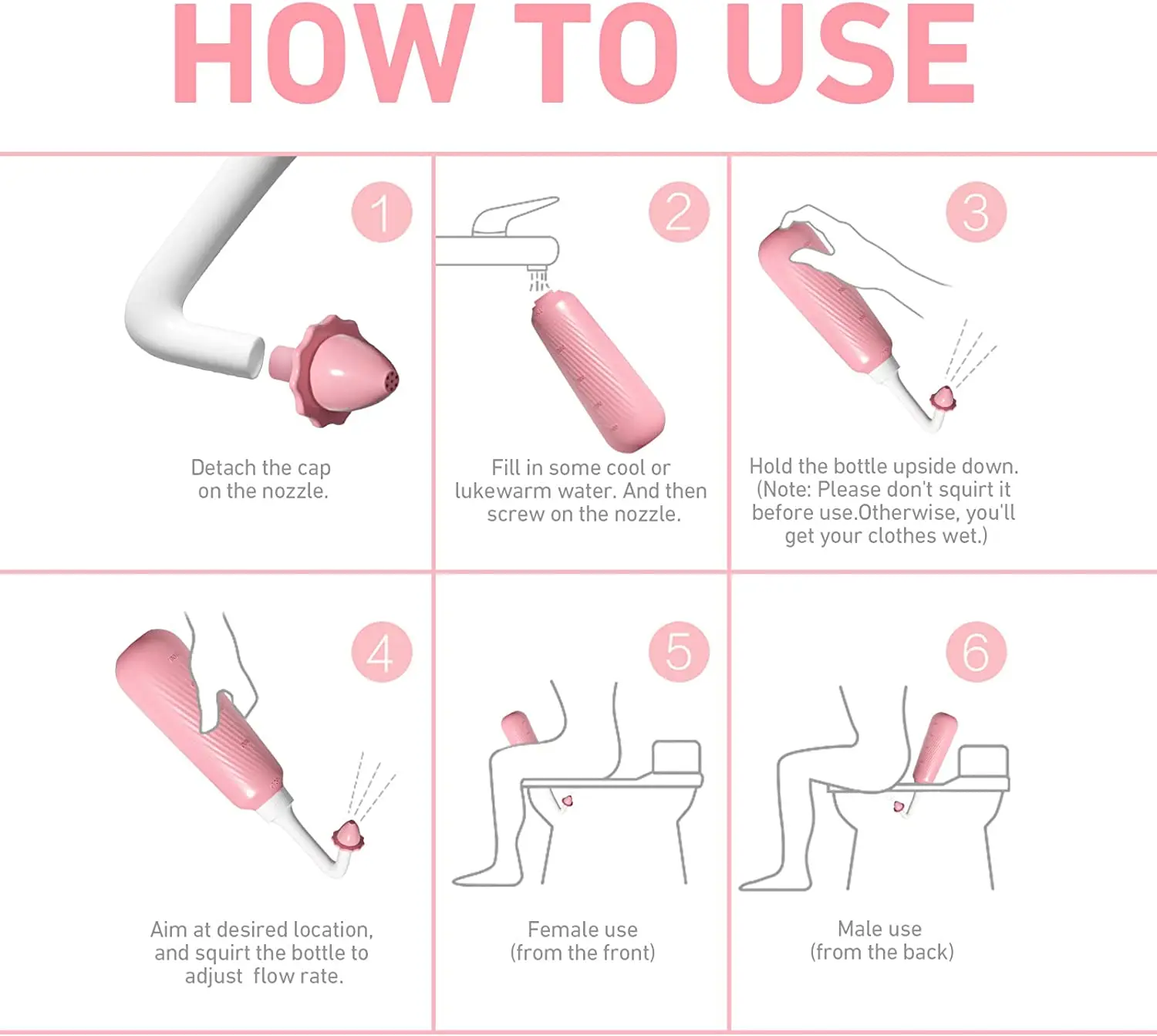 Peri Bottle for Postpartum Essentials Baby Showers Feminine Care Mom Washer for Perineal Recovery Cleansing After Birth 2