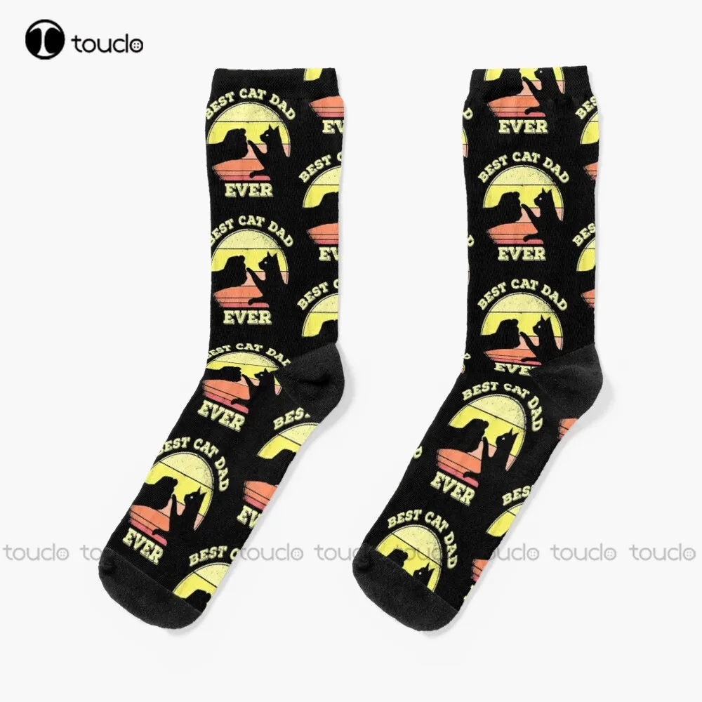 

Best Vegan Cat Dad Ever Socks Red Socks Women Unisex Adult Teen Youth Socks Custom Gift 360° Digital Print Hd High Quality