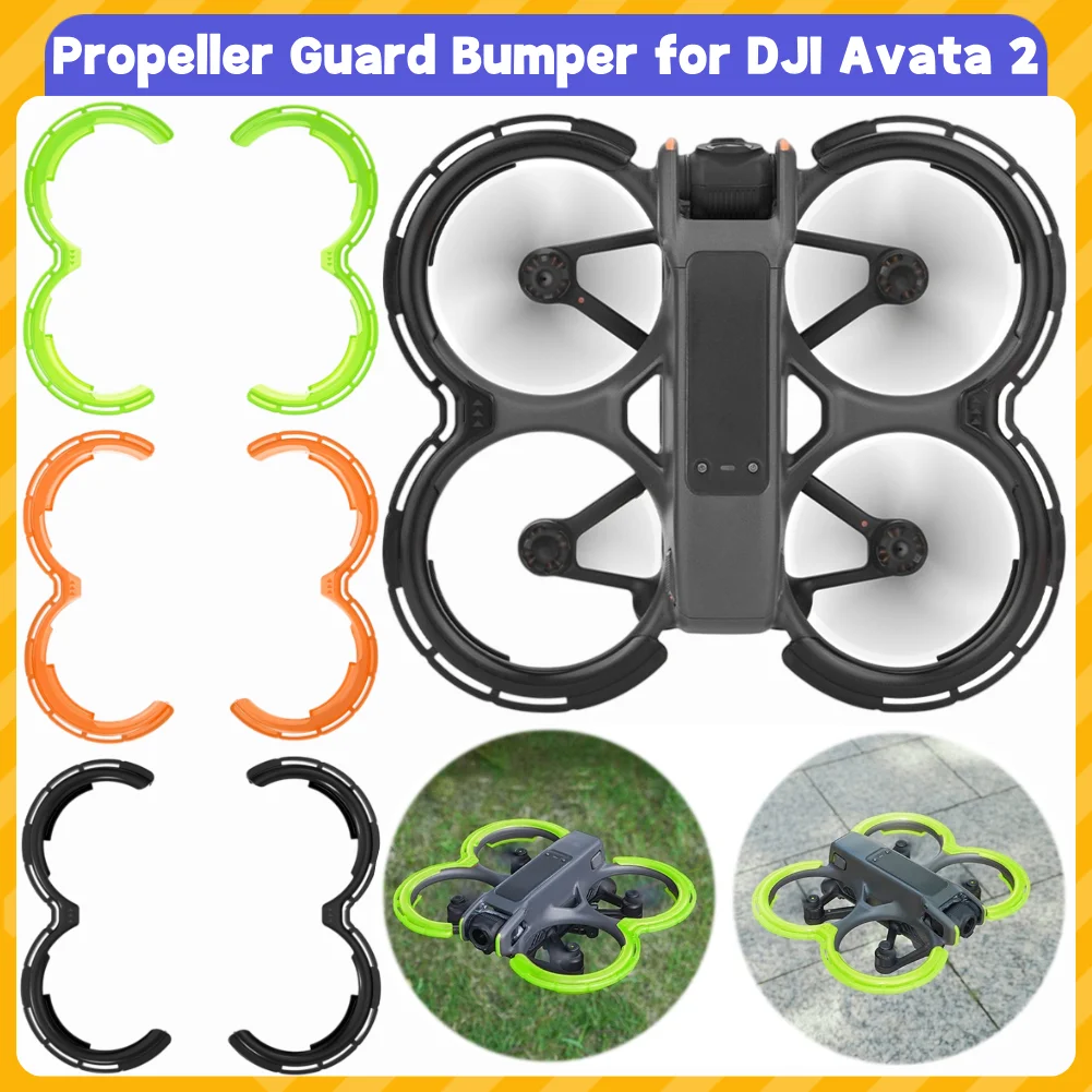 Propeller Guard Bumper Anti-collision Bumpers TPU Protective Bumper Ring Propeller Protector for DJI Avata 2 Drone Accessories