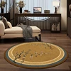 New Chinese Style Round Carpet Thickened Study Anti-slip Mat Light Luxury Carpets for Living Room Home Bedroom Decor Retro Rug 4